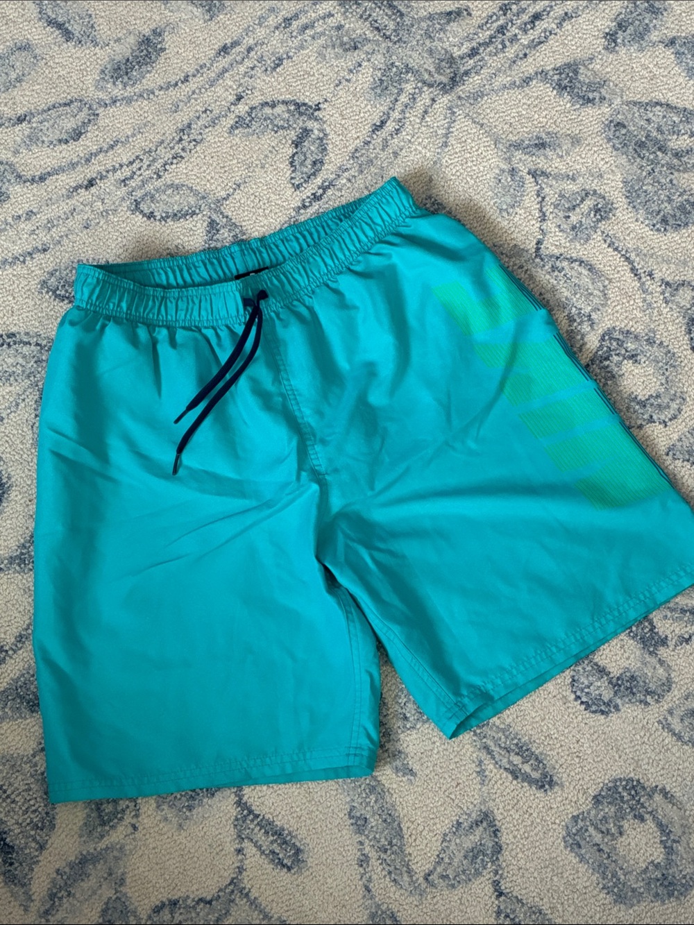 Men's Nike Teal Swim Shorts - Size Medium